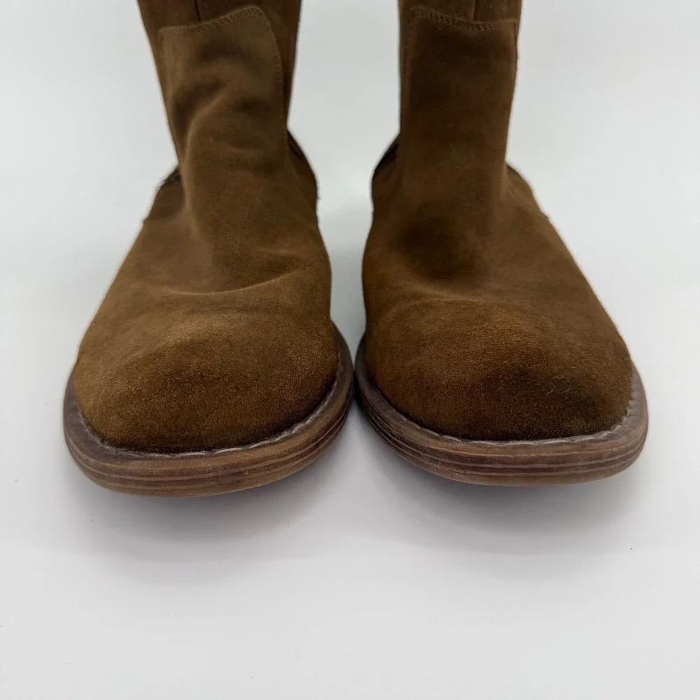 Franco Fortini Montana Side Zip Ankle Boots‎ Mens 12 354009 Brown Suede Chelsea